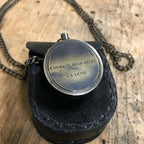 ***Courage Dear Heart Compass with Leather Pouch