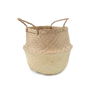 ***Cream Dipped Seagrass Belly Basket Cream