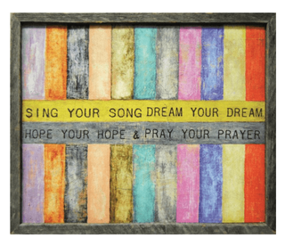Sing Your Song (Grey Wood) - Art Print