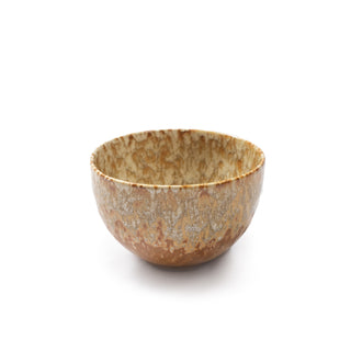 Small Speckled Ceramic Ochre Bowl 4.5" x 4.5"