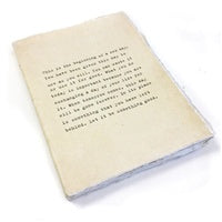 Deckled Edge Notebook - This Is The Beginning - 6x8