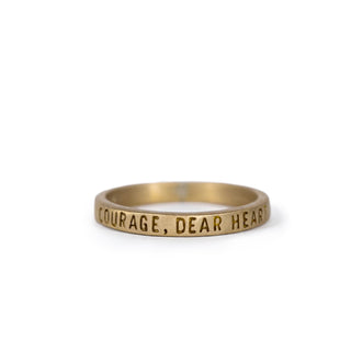 ***Brass Courage Dear Heart Ring
