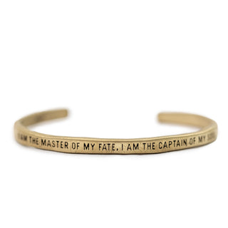 ***Brass Cuff - I Am The Master Of My Fate