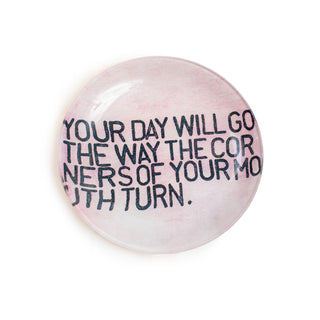 Your Day Will Go Round Decoupage Plate