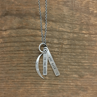 To The Moon And Back Silver Necklace - 16