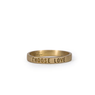 ***Brass Choose Love Ring