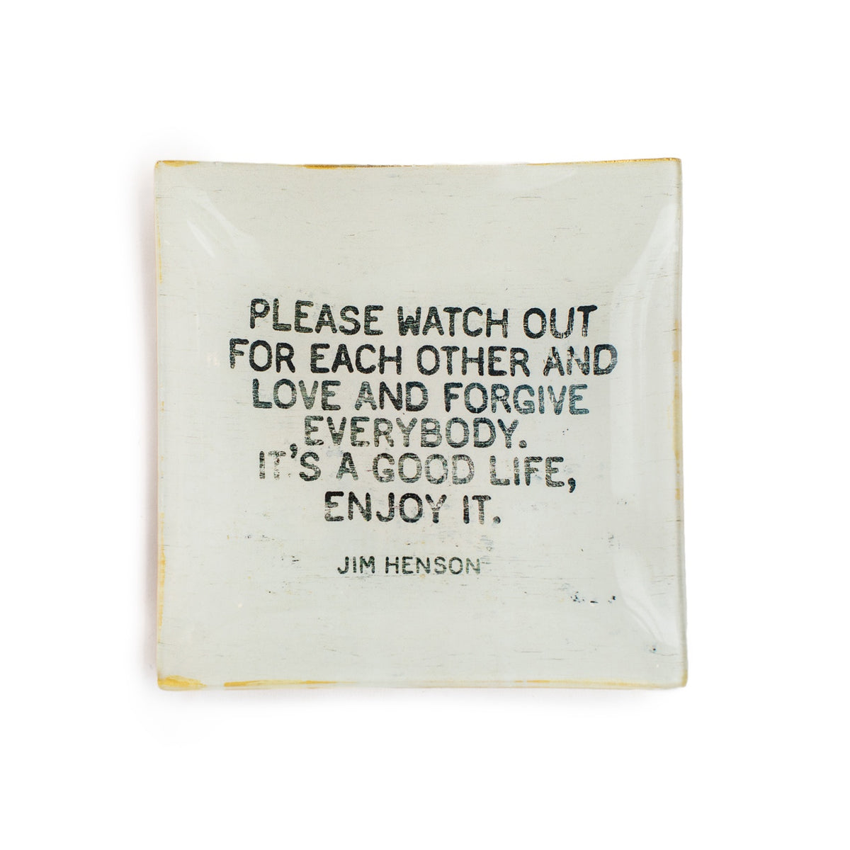 Jim Henson Square Decoupage Plate 6x6