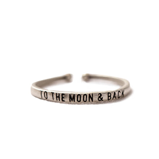 To The Moon & Back Stackable Ring - Adjustable