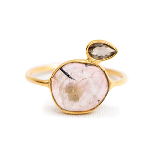 Watermelon Tourmaline Ring - Size vary