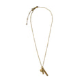 ***Courage Dear Heart Necklace - Brass 22"