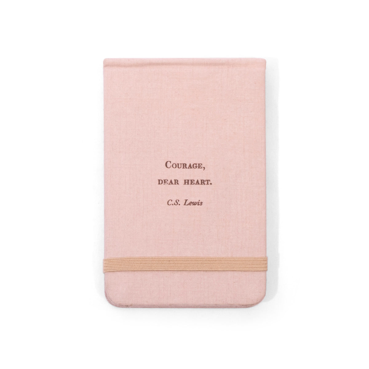 Courage Dear Heart Fabric Notebook