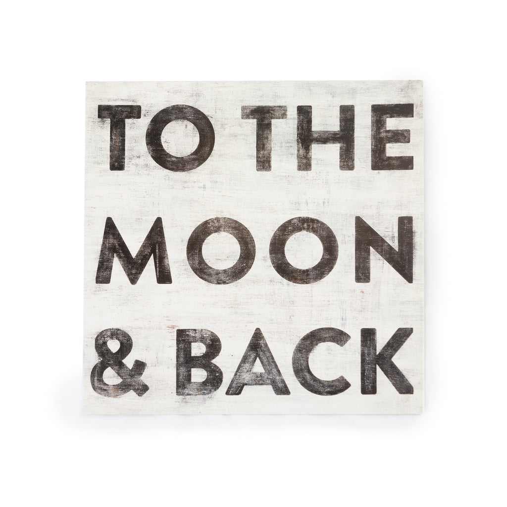 To The Moon & Back Art Poster - 8x8