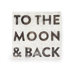 To The Moon & Back Art Poster - 8x8