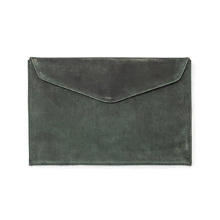 ***Turquoise Leather Laptop Case / Computer Sleeve Aqua 14-3/4" x 10"