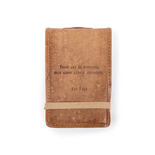 Mini Bob Ross Leather Journal - 4"x6"