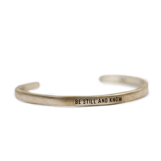 ***Silver Cuff - Be Still And Know