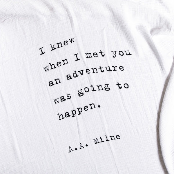 I Knew When I Met You Swaddle Blanket