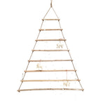 Hanging Wood & Jute Tree Display