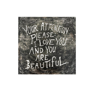 12"x12" Your Attention Please Art Poster