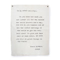 To My Sweet Darlings Hand Painted Wall Tarp - 36x48
