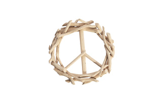 Small Skinny Driftwood Peace Sign