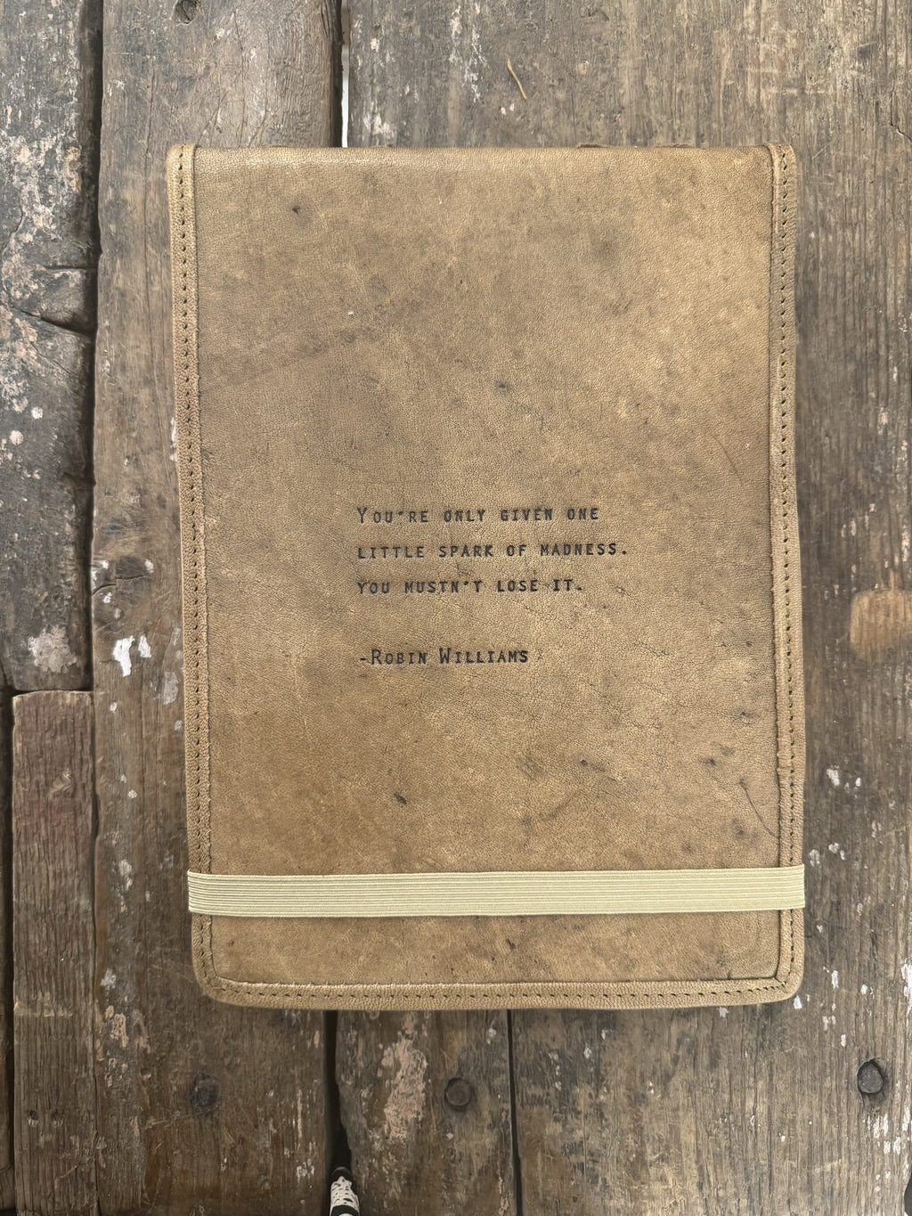 One Little Spark Signature Leather Journal - Maple