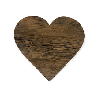 Solid Driftwood Heart - 11.8" x 11.4" 2.75"