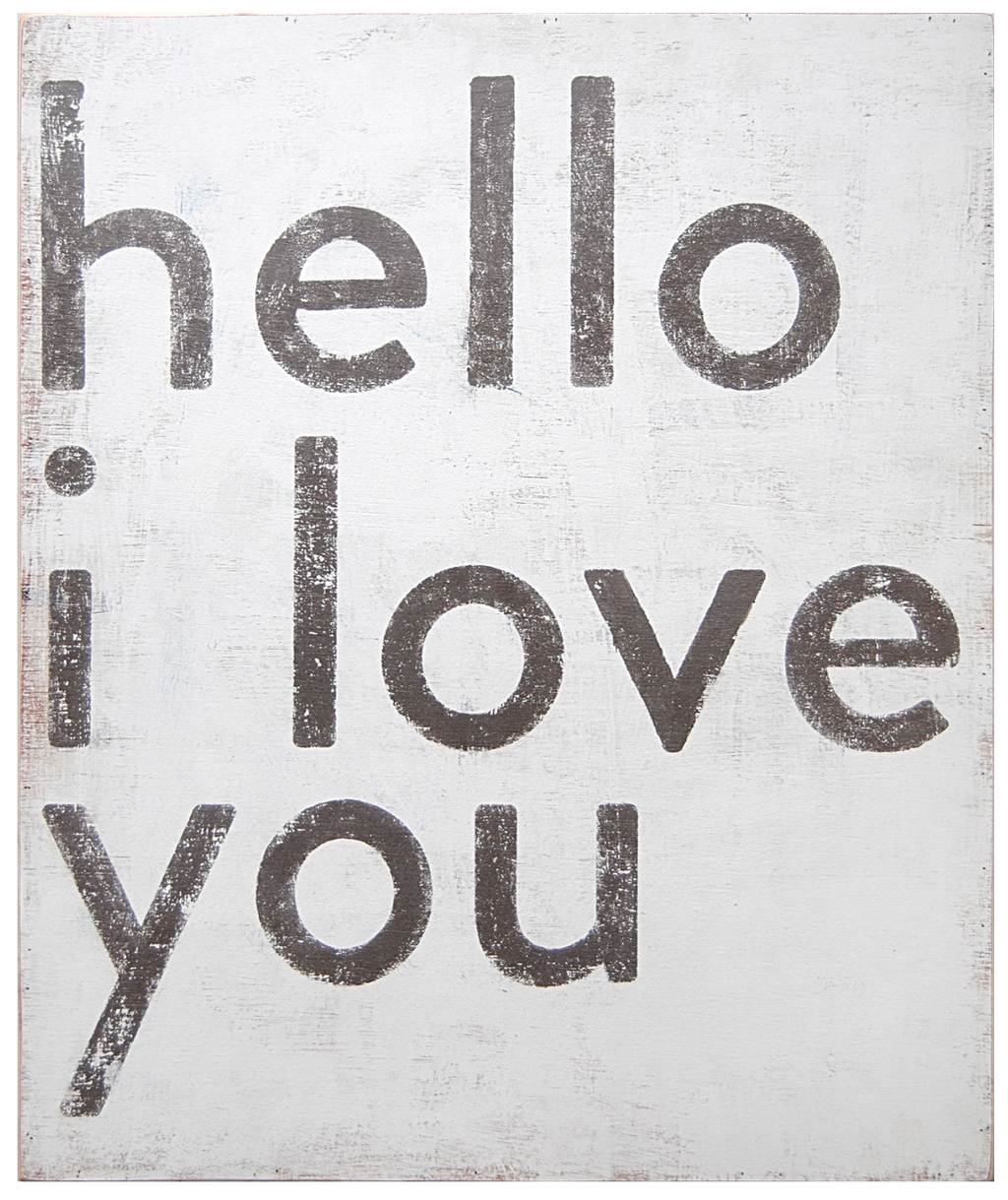 Hello I Love You Art Print