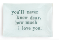 Never Know Dear Rectangular Decoupage Plate 5.75x8.5