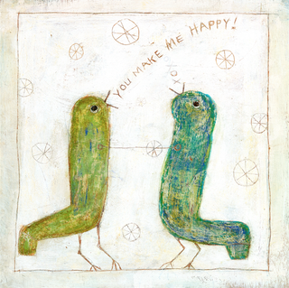 Happy Birds - Art Print