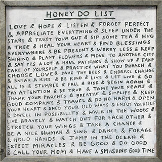 Honey Do List (Grey Wood) - Art Print (Top Panel)