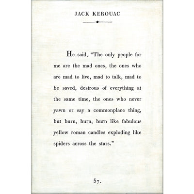 Jack Kerouac Art Print - Gallery Wrap