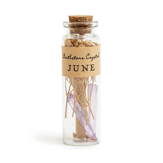 June Birthstone Crystal Wishing Bottle (Periwinkle) - Set of 12