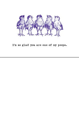 I'm So Glad...Peeps Greeting Card - Set of 10 (RETAIL ONLY)