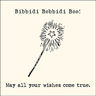 Bibbidi Bobbidi Boo! Notecard - Set of 10 (RETAIL ONLY) - 3"x3"