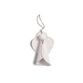 Paper Mache Angel Ornaments - Set of 12