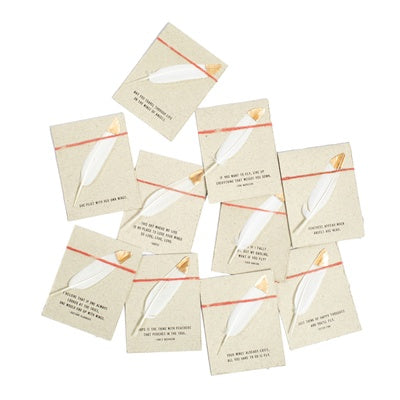 ***Feather Cards - Assorted Set of 10