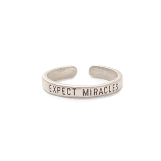 Expect Miracles Adjustable Ring