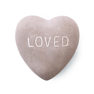 Large LOVED Stone Heart - Set of 6
