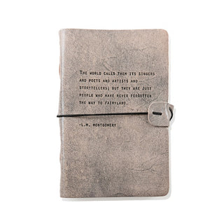 Artisan Leather Journal - L.M. Montgomery - 5.75 x 8.75 Grey