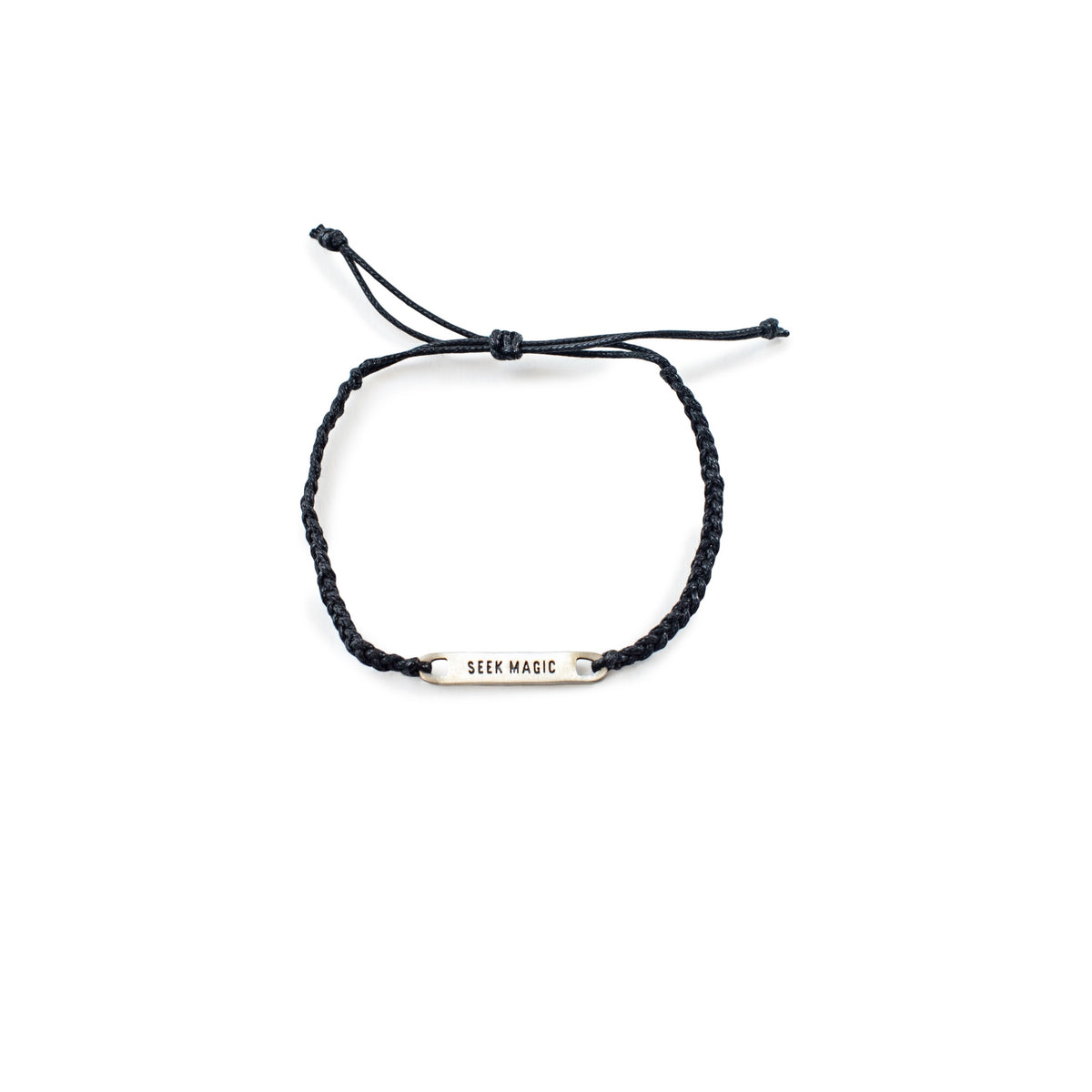 ***Silver Seek Magic Braided Bracelet - Adjustable