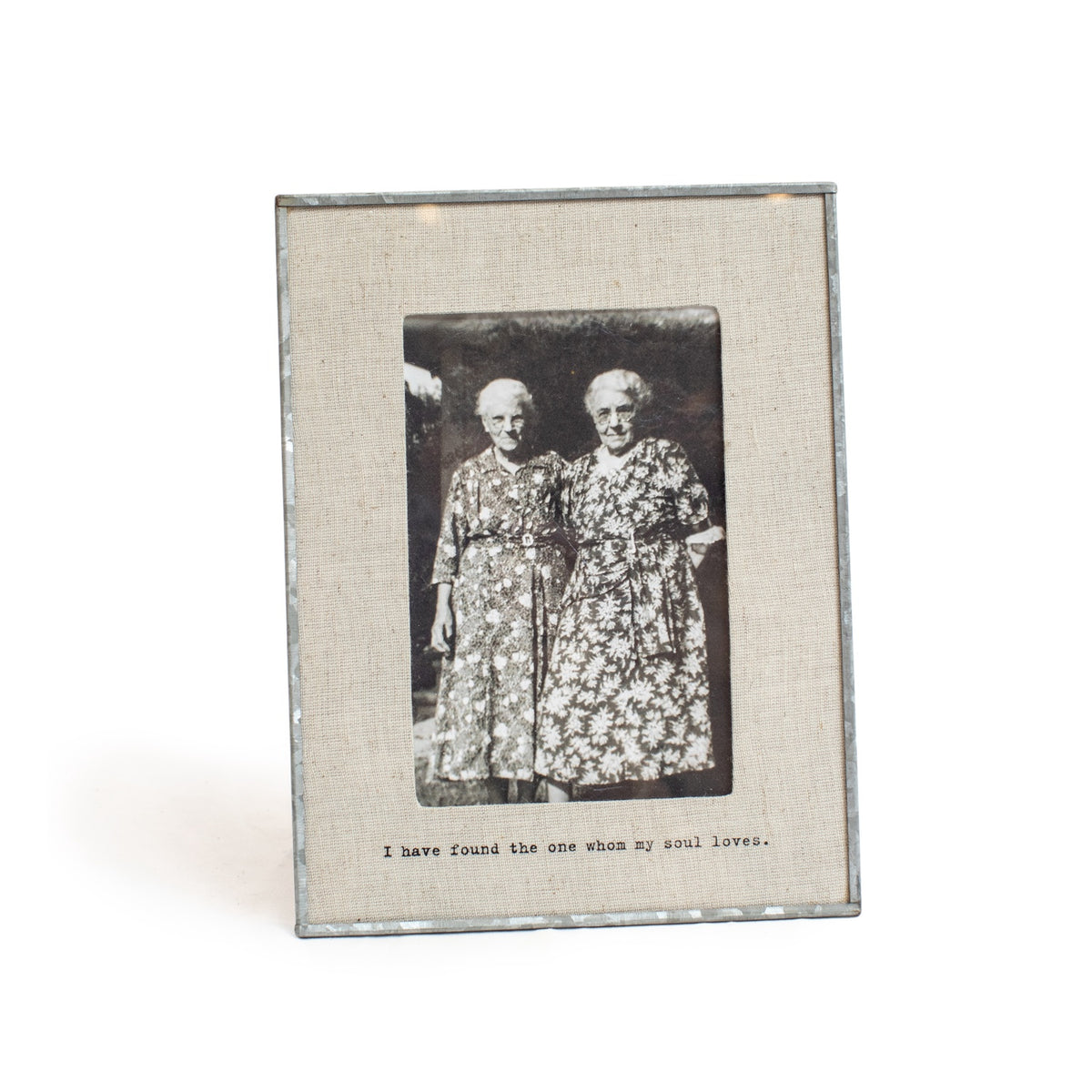 I Have Found The One Zinc Linen Frame 7.5x8.5