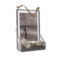 ***Hanging Glass and Zinc Memory Box - 8x5x2
