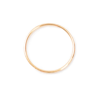 Gold Plated Thin Hammered Band