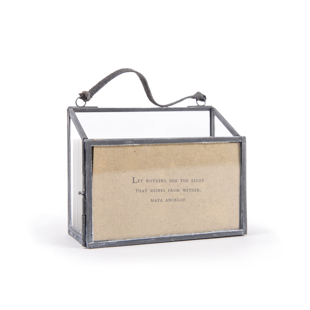 Gathered Thoughts Zinc Frame Horizontal Holder