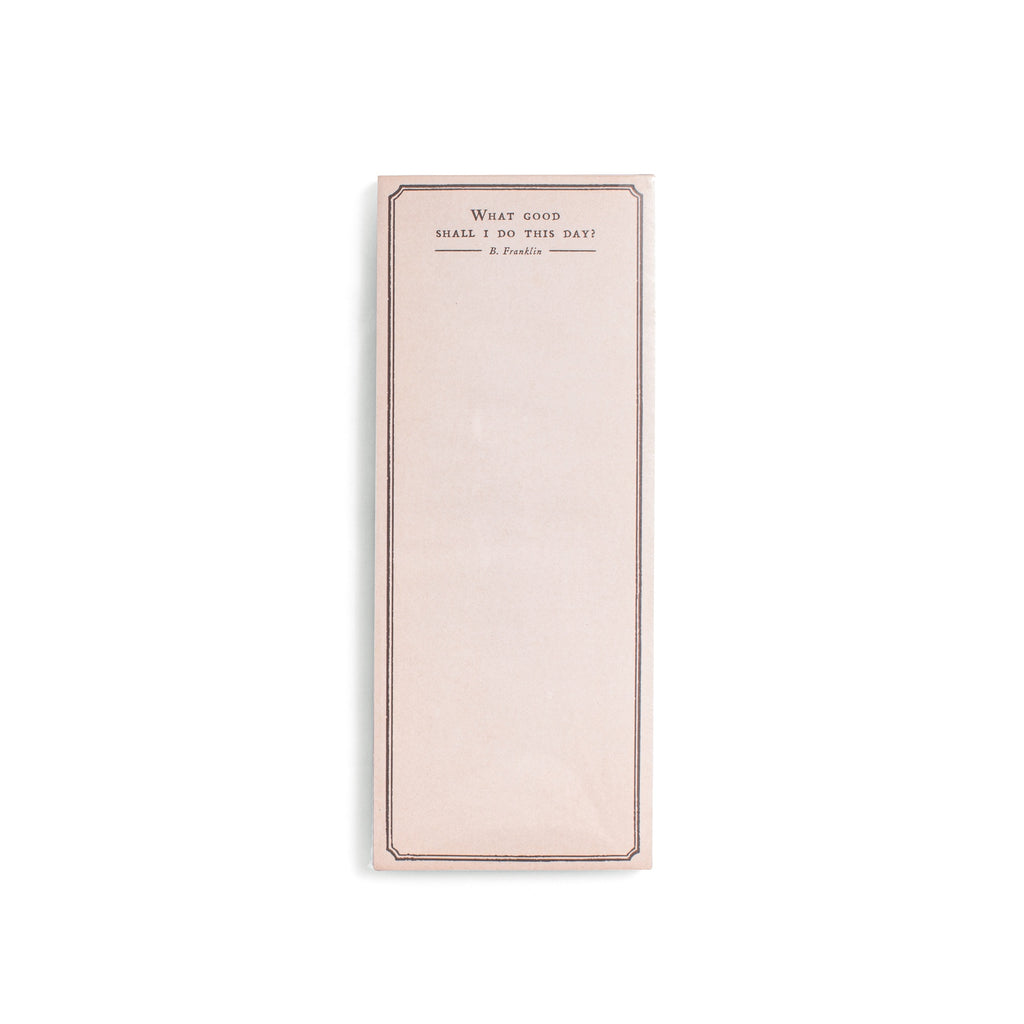 What Good Shall I Do Skinny Notepad