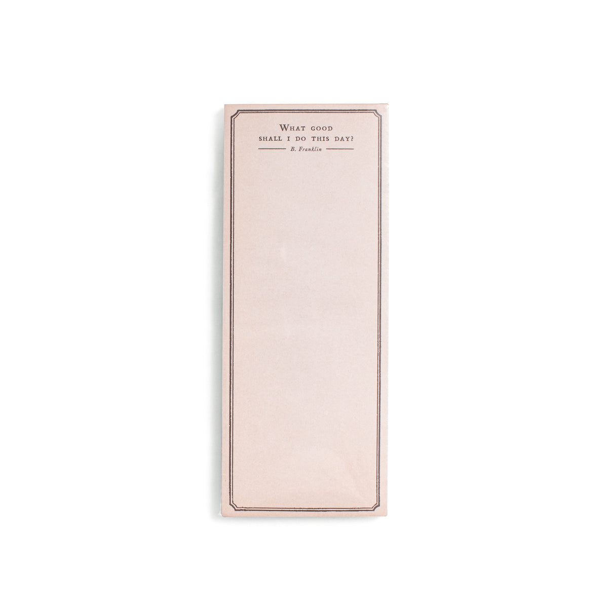 What Good Shall I Do Skinny Notepad