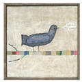 Hello My Love Art Print - Grey Wood