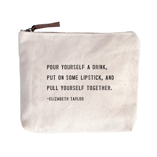Pull Yourself Together (Elizabeth Taylor) Canvas Zip Bag