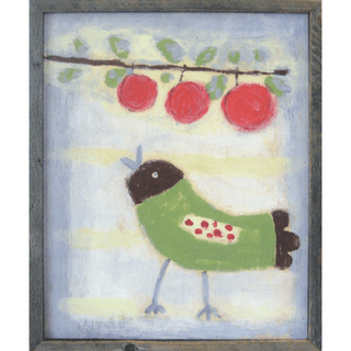 Bird with Cherries - Art Print